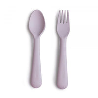Thumbnail for Mushie Fork and Spoon Set, Lilac