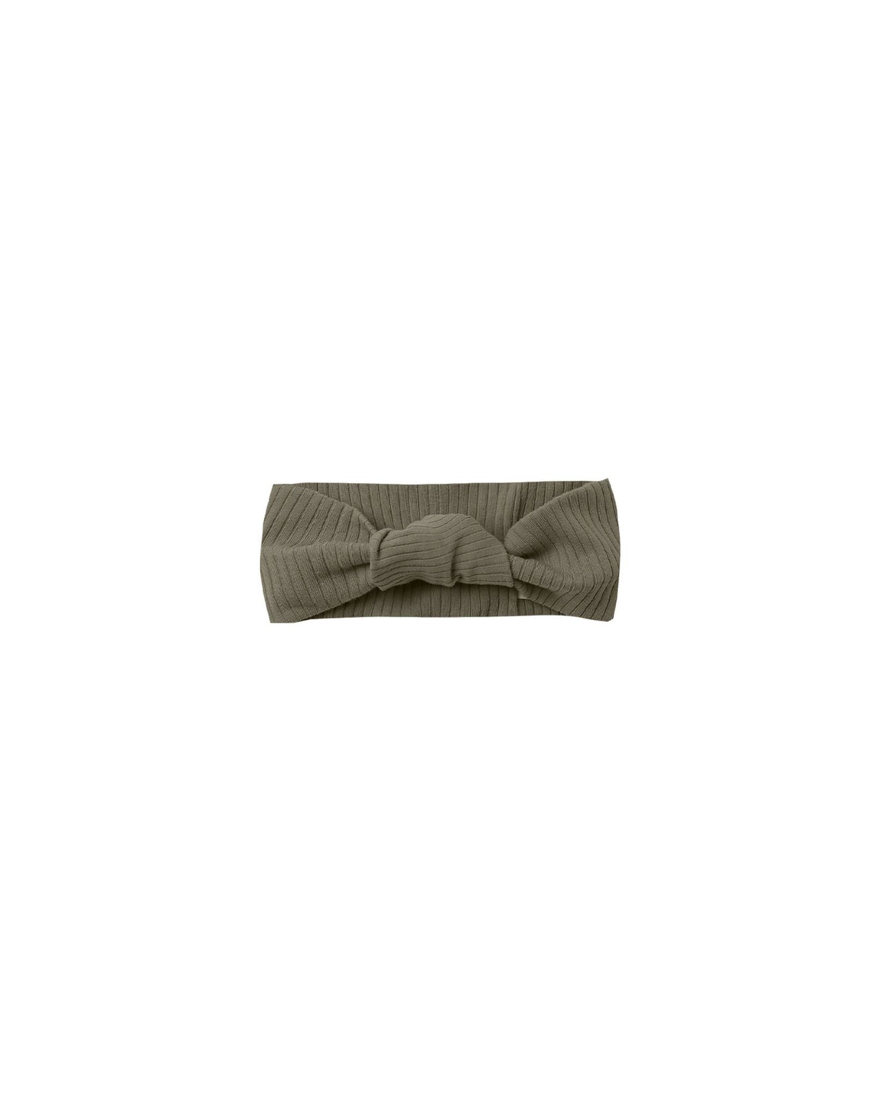 Quincy Mae Ribbed Knotted Headband, Forest