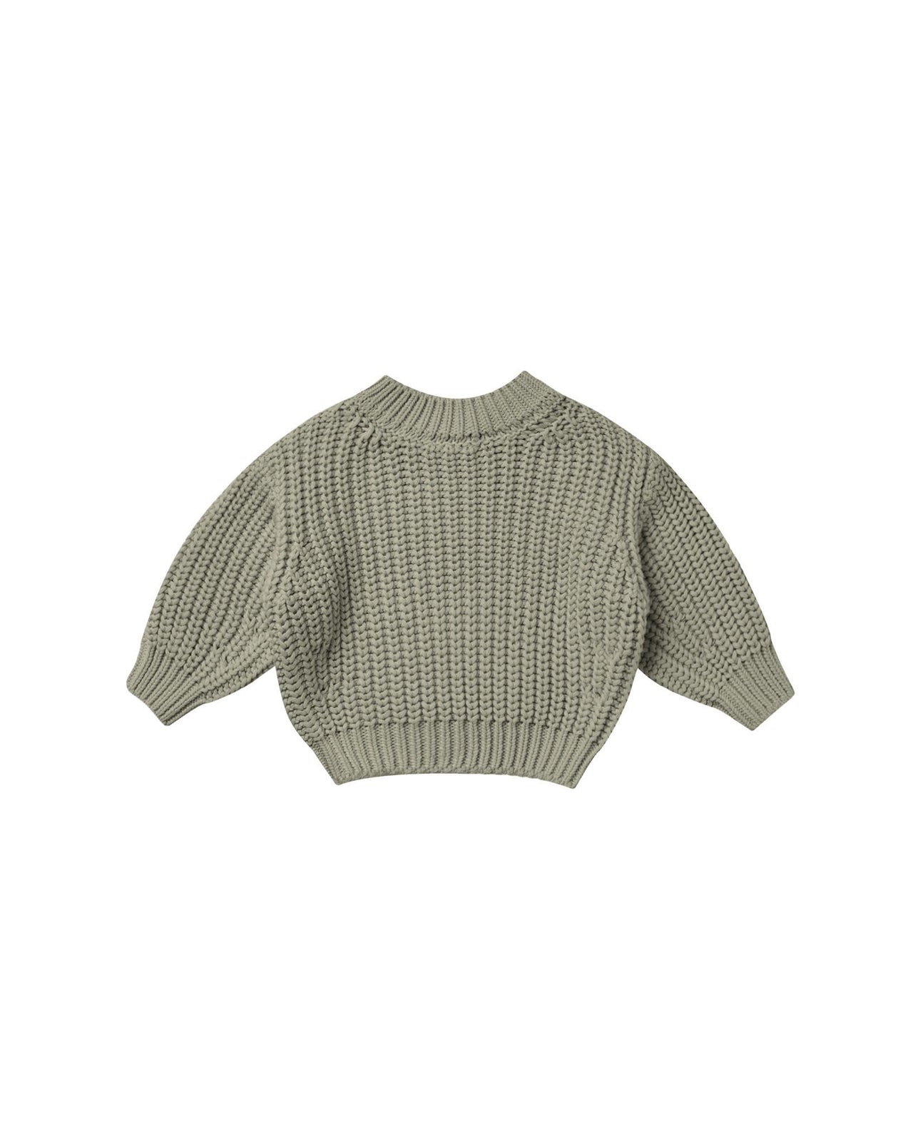 Quincy Mae Chunky Knit Sweater, Basil