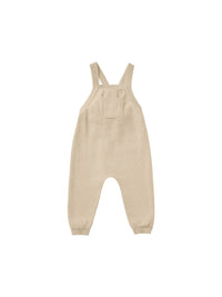 Thumbnail for Quincy Mae Organic Knit Overalls, Sand