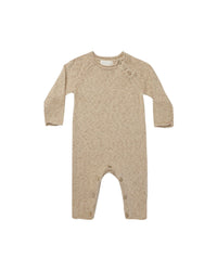 Thumbnail for Quincy Mae Speckled Knit Jumpsuit, Latte