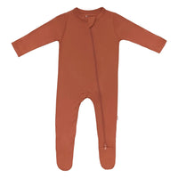 Thumbnail for Kyte Baby Zippered Footie, Rust
