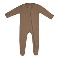 Thumbnail for Kyte Baby Zippered Footie, Coffee