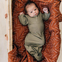 Thumbnail for Mebie Baby Muslin Quilt, Rust Mudcloth