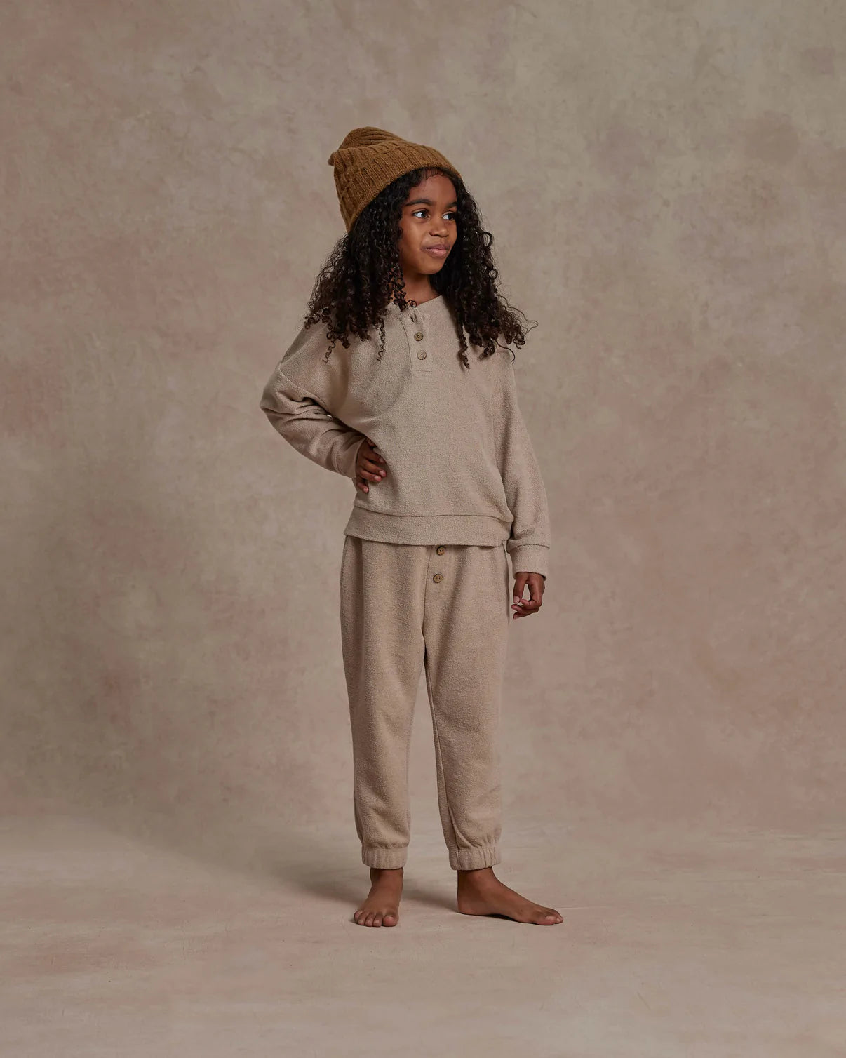 Rylee + Cru Button Jogger Pant, Putty