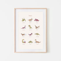 Thumbnail for Mushie Poster, Dinosaurs
