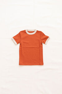 Thumbnail for Fin & Vince Vintage Tee, Red Rock/Oatmeal Trim