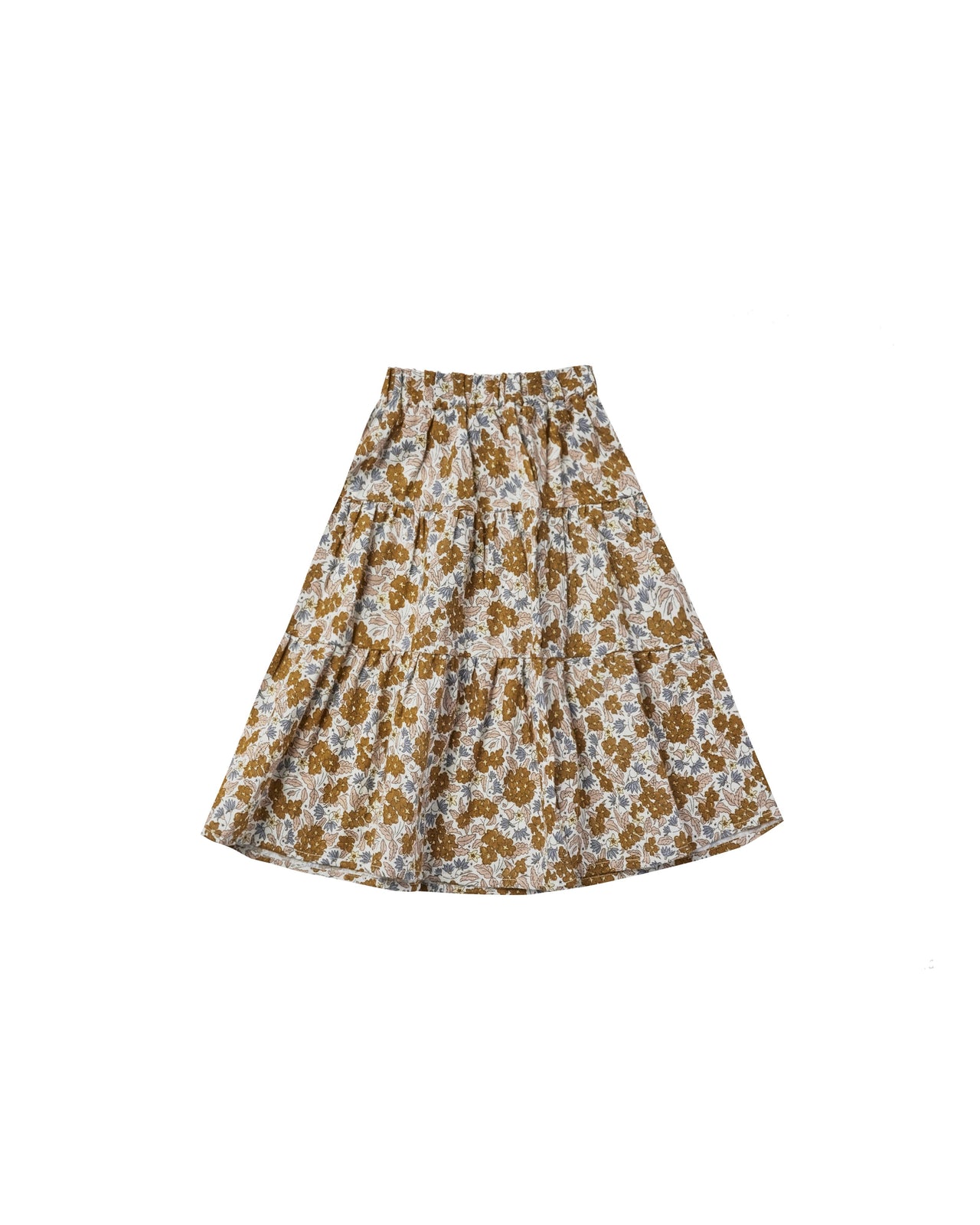 Rylee + Cru Tiered Midi Skirt, Gardenia