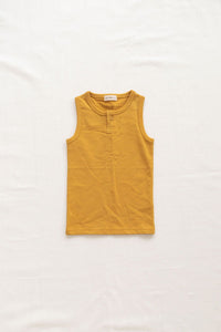 Thumbnail for Fin & Vince Button Tank, Goldenrod