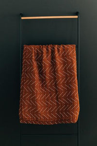 Thumbnail for Mebie Baby Muslin Quilt, Rust Mudcloth