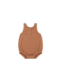 Thumbnail for Quincy Mae Sleeveless Bubble Onesie, Amber