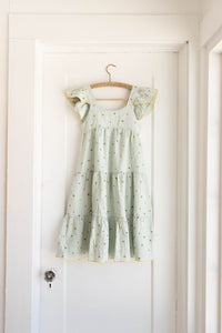 Thumbnail for Fin & Vince Tiered Dress, Seafoam Strawberries