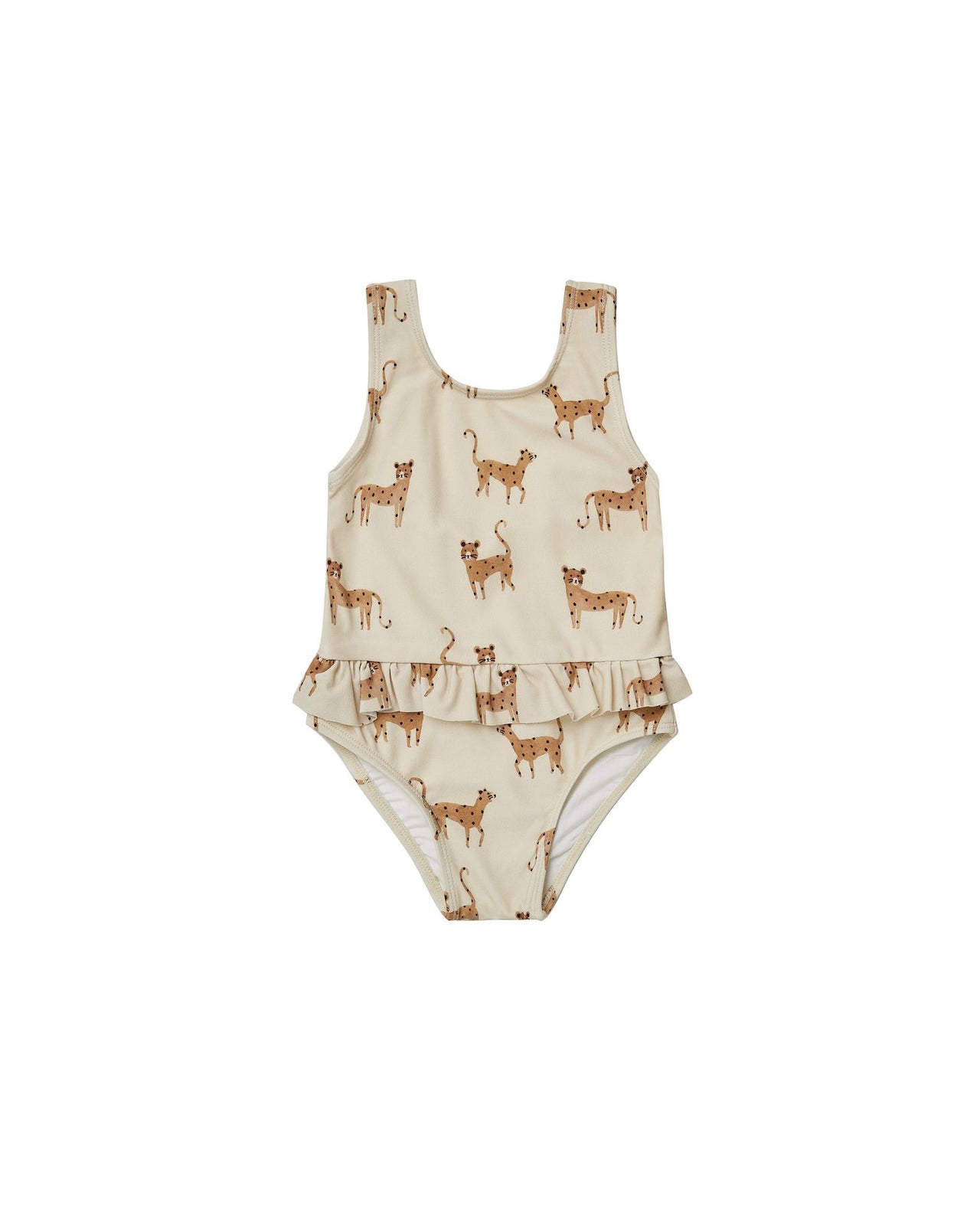 Rylee + Cru Skirted One-piece Swimsuit, Leopard