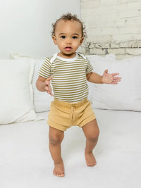 Thumbnail for Colored Organics Afton Bodysuit, Ivory + Herb