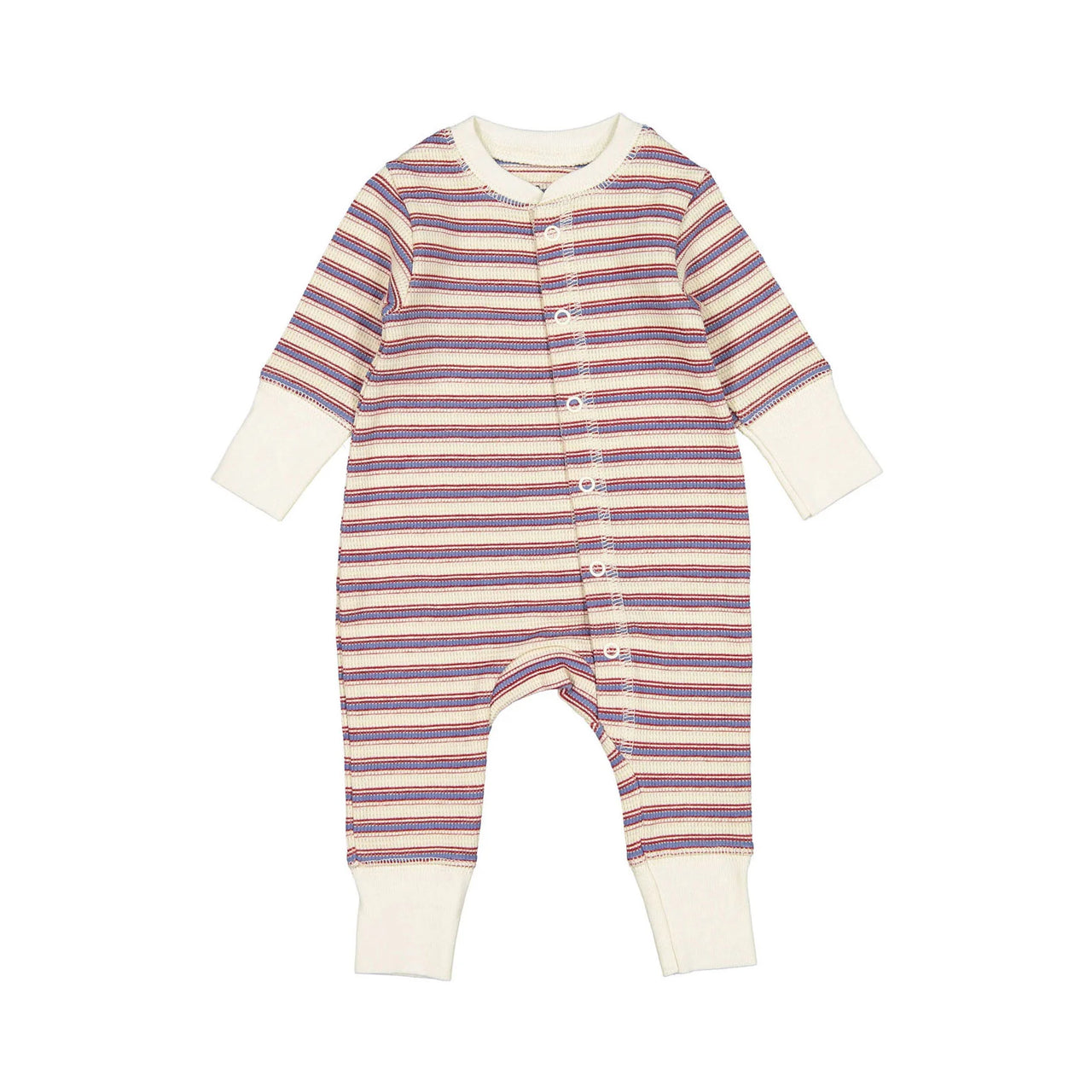 Fin & Vince Waffle Longjohns, Grain Sack Stripe
