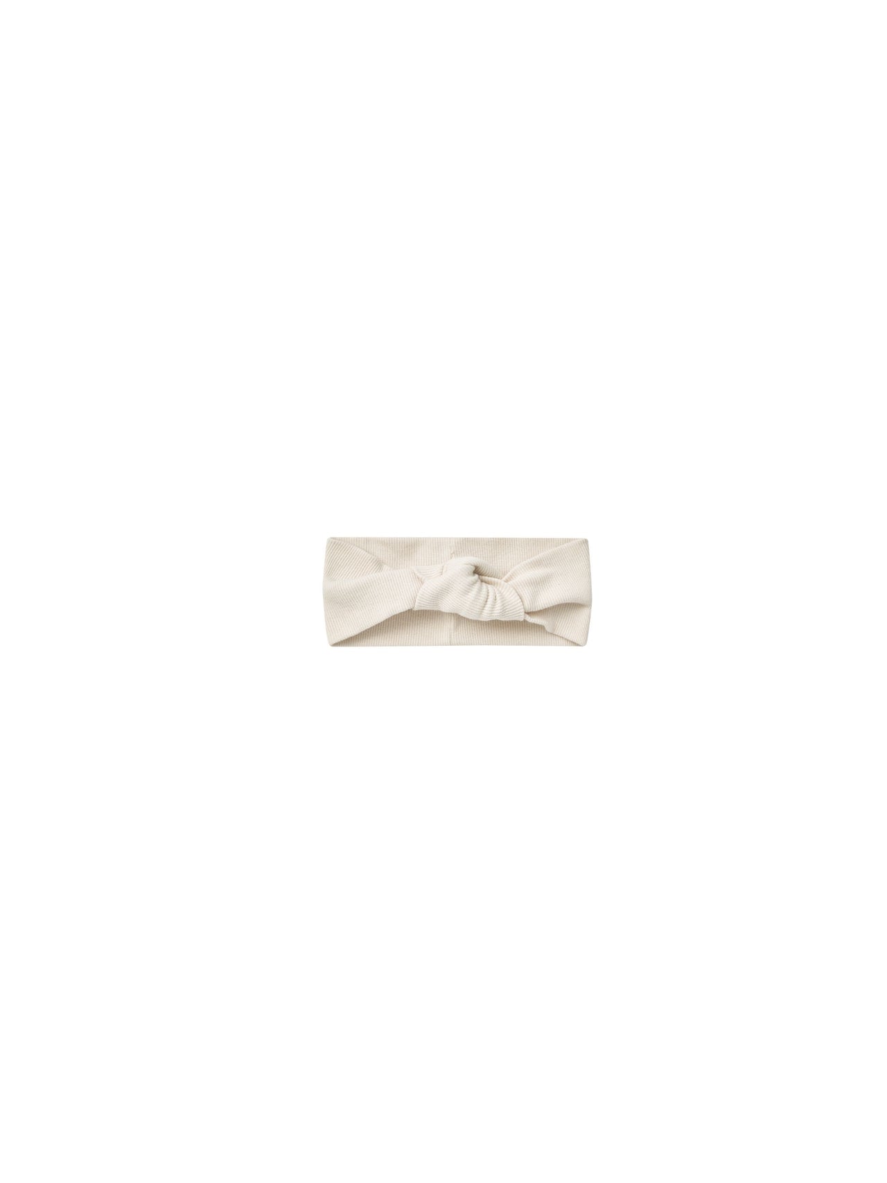 Quincy Mae Ribbed Knotted Headband, Natural