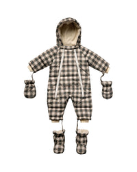 Thumbnail for Rylee + Cru Snow Puffer Suit, Charcoal Check