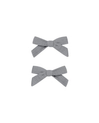 Thumbnail for Rylee + Cru Bow Clips, Dusty Blue