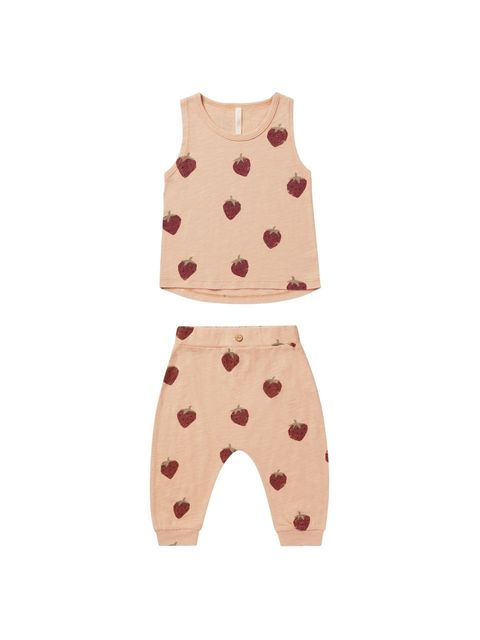 Rylee + Cru Tank & Slouch Pant, Strawberry