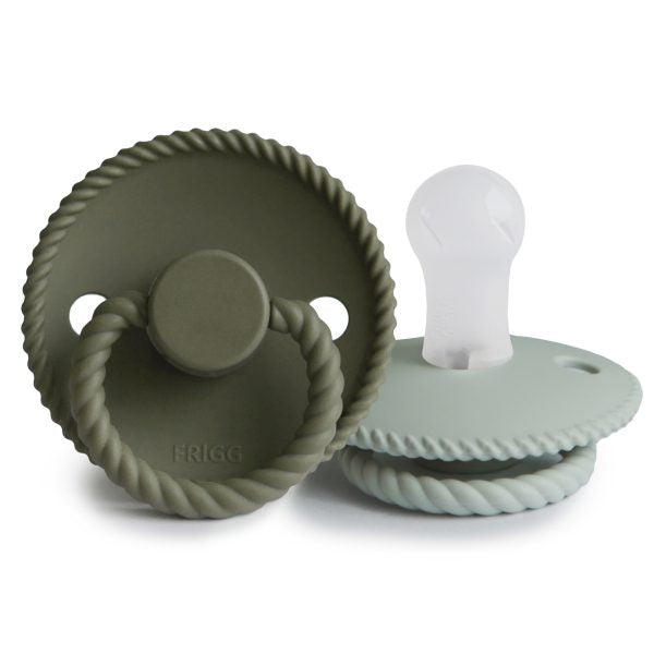 FRIGG Silicone Pacifier, Olive/Sage