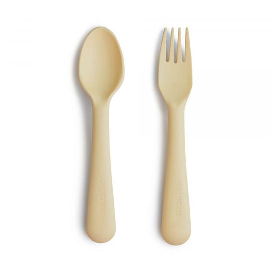 Mushie Fork and Spoon for Kids Set 