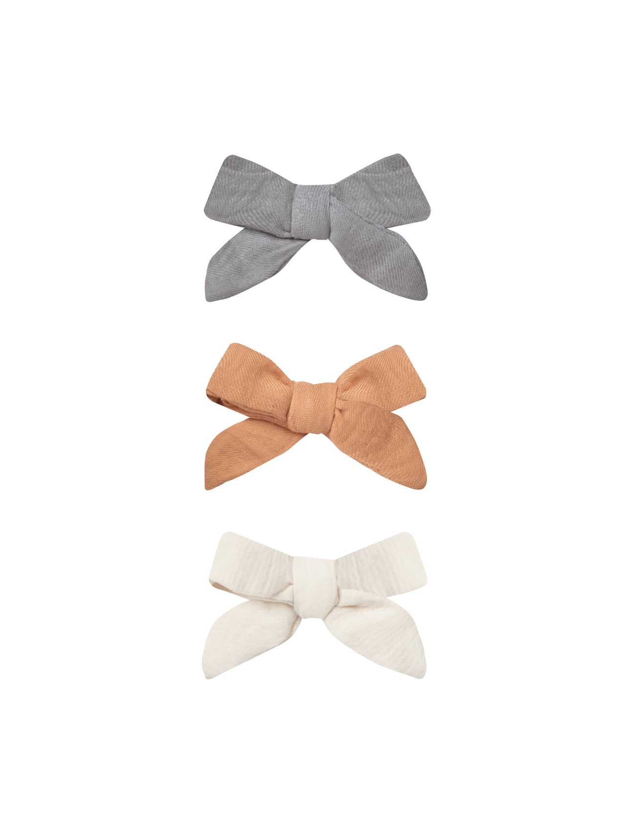 Quincy Mae Bow + Clip | Set of 3 (Lagoon, Melon, Ivory)