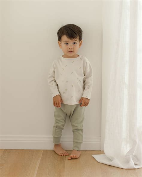 Quincy Mae Drawstring Pant, Sage