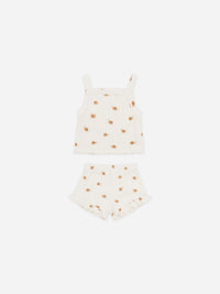 Thumbnail for Quincy Mae Evie Tank + Shortie Set, Snails
