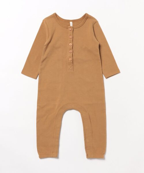 Quincy Mae Longsleebe Jumpsuit, Walnut