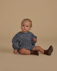 Thumbnail for Rylee + Cru Gwen Romper, Blue Floral