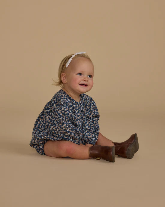 Rylee + Cru Gwen Romper, Blue Floral