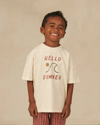 Thumbnail for Rylee + Cru Relaxed Tee, Hello Summer
