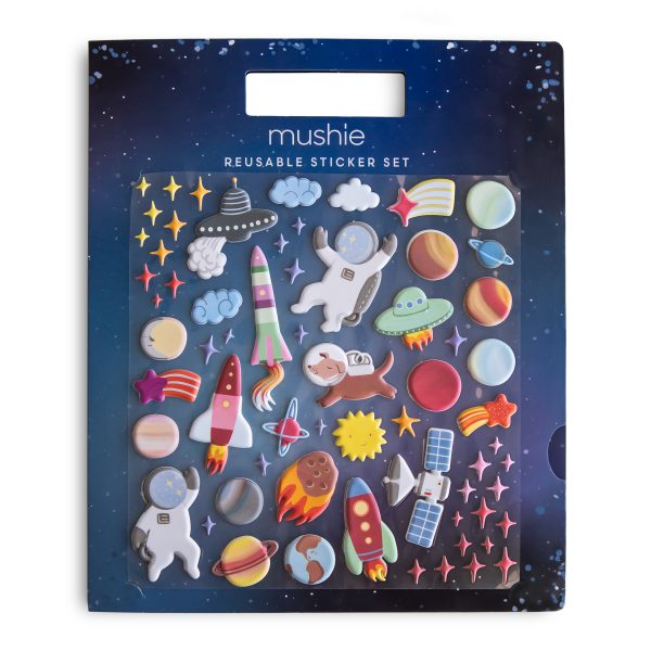 Mushie Reusable Sticker Set, Space