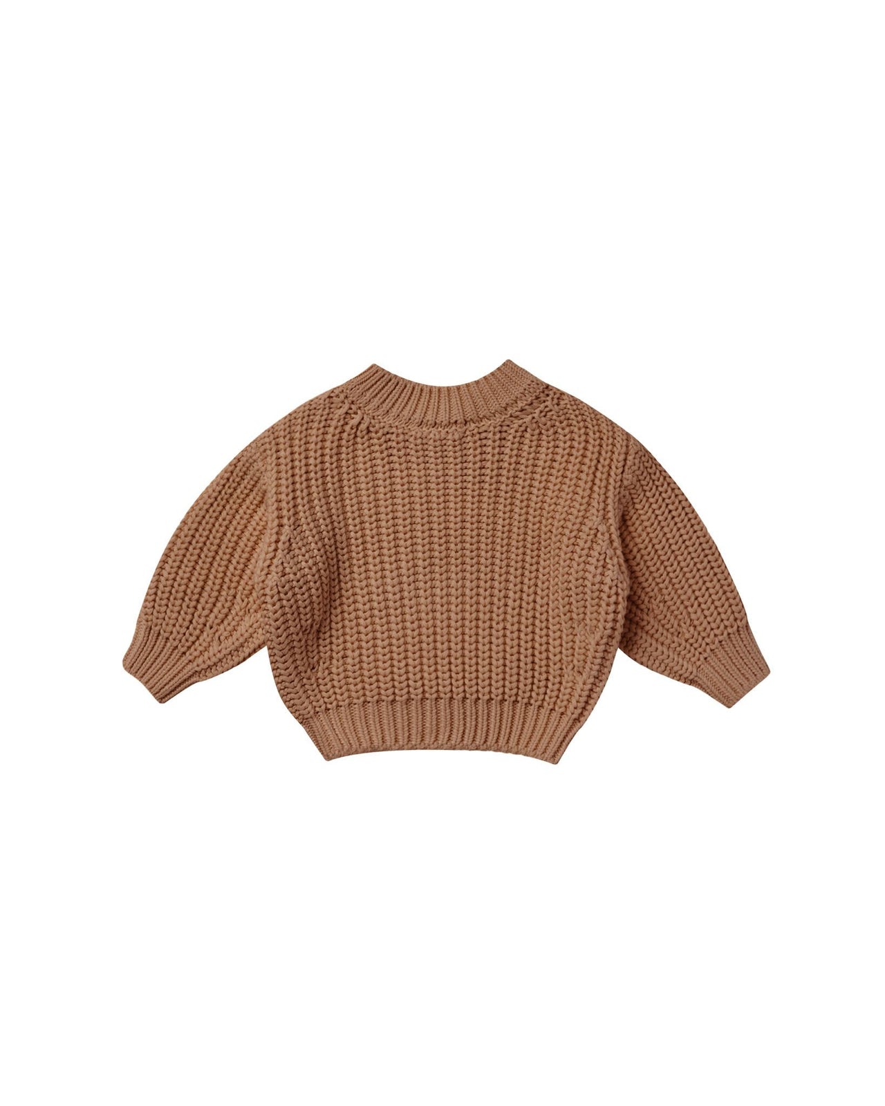 Quincy Mae Chunky Knit Sweater, Cinnamon
