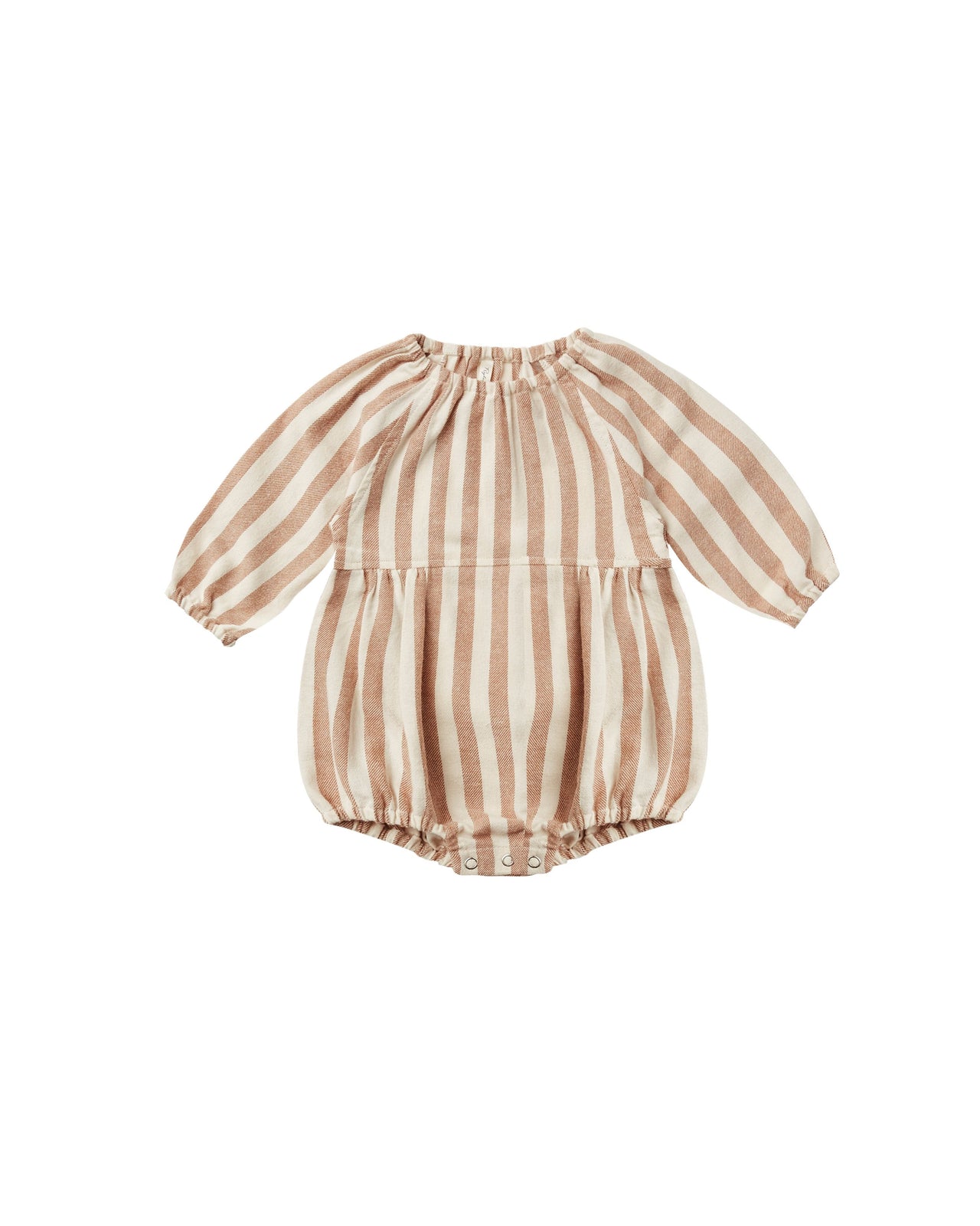 Rylee + Cru Longsleeve Bubble Romper, Retro Stripe