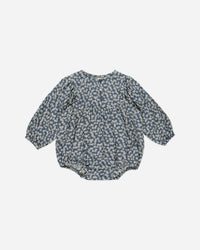 Thumbnail for Rylee + Cru Longsleeve Romper, Blue Floral