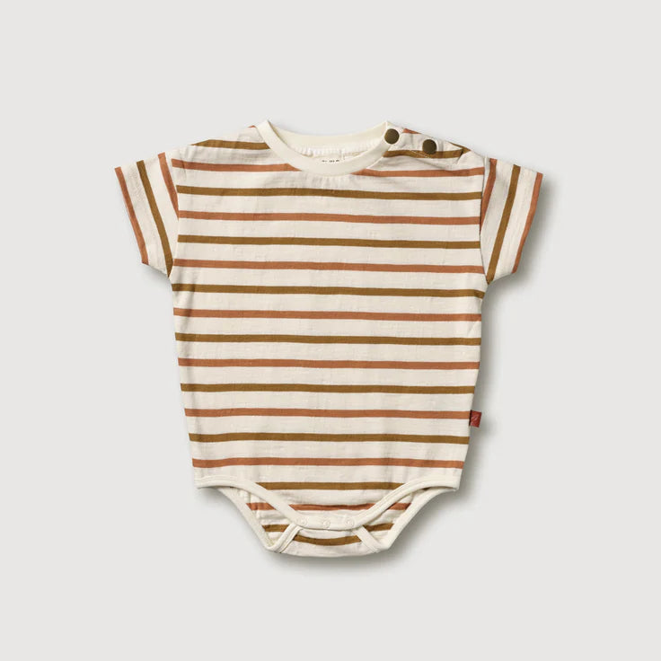 KidWild Organic Bodysuit, Multi Stripe