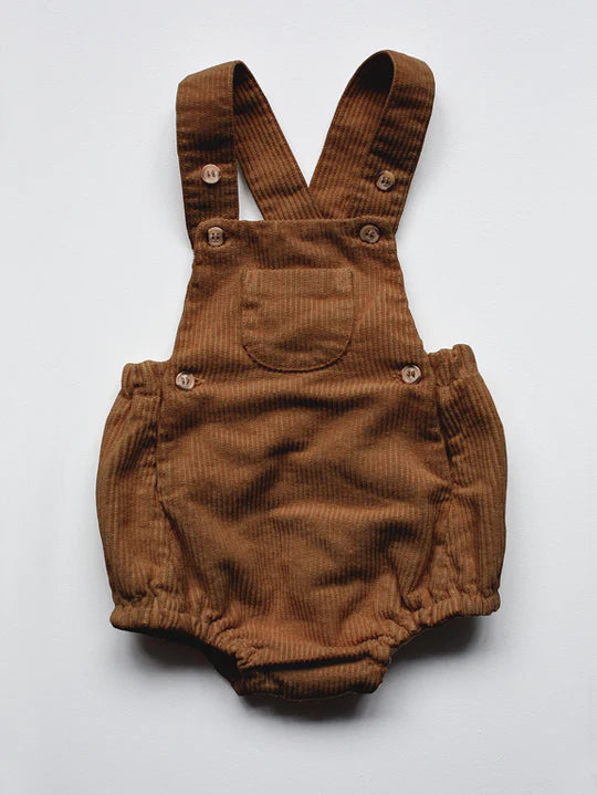 The Simple Folk Overall Romper, Rust