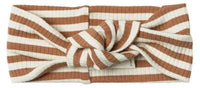 Thumbnail for Quincy Mae Organic Knotted Headband, Cinnamon Stripe