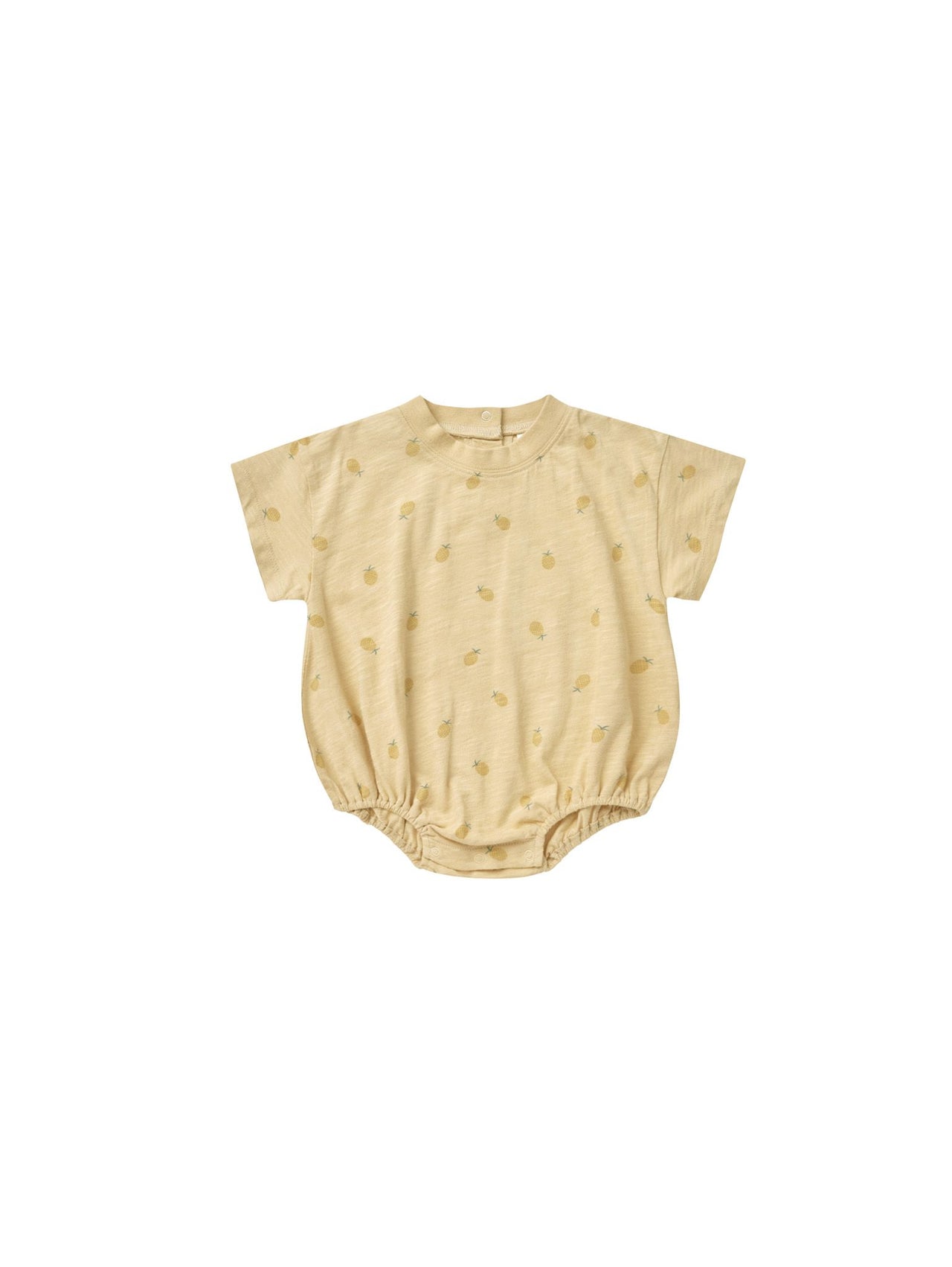 Rylee + Cru Relaxed Bubble Romper, Pineapple