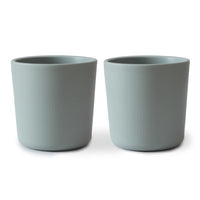 Thumbnail for Mushie Square Dinnerware Cup Set, Sage
