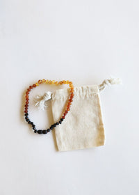Thumbnail for CanyonLeaf Kids Amber Necklace, Raw Ombre
