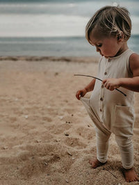 Thumbnail for The Simple Folk Free-Range Playsuit, Lead Gray