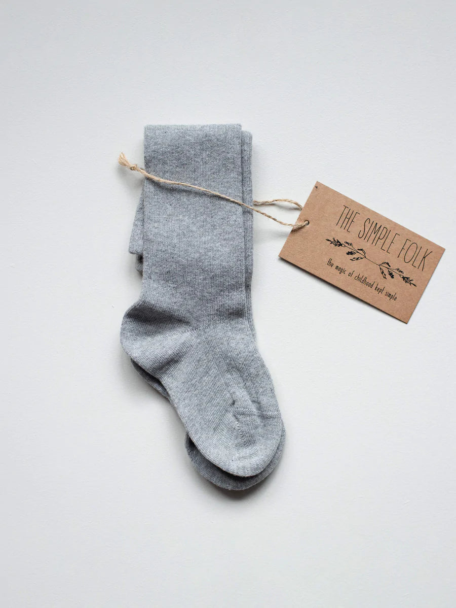 The Simple Folk Ribbed Socks, Gray Melange