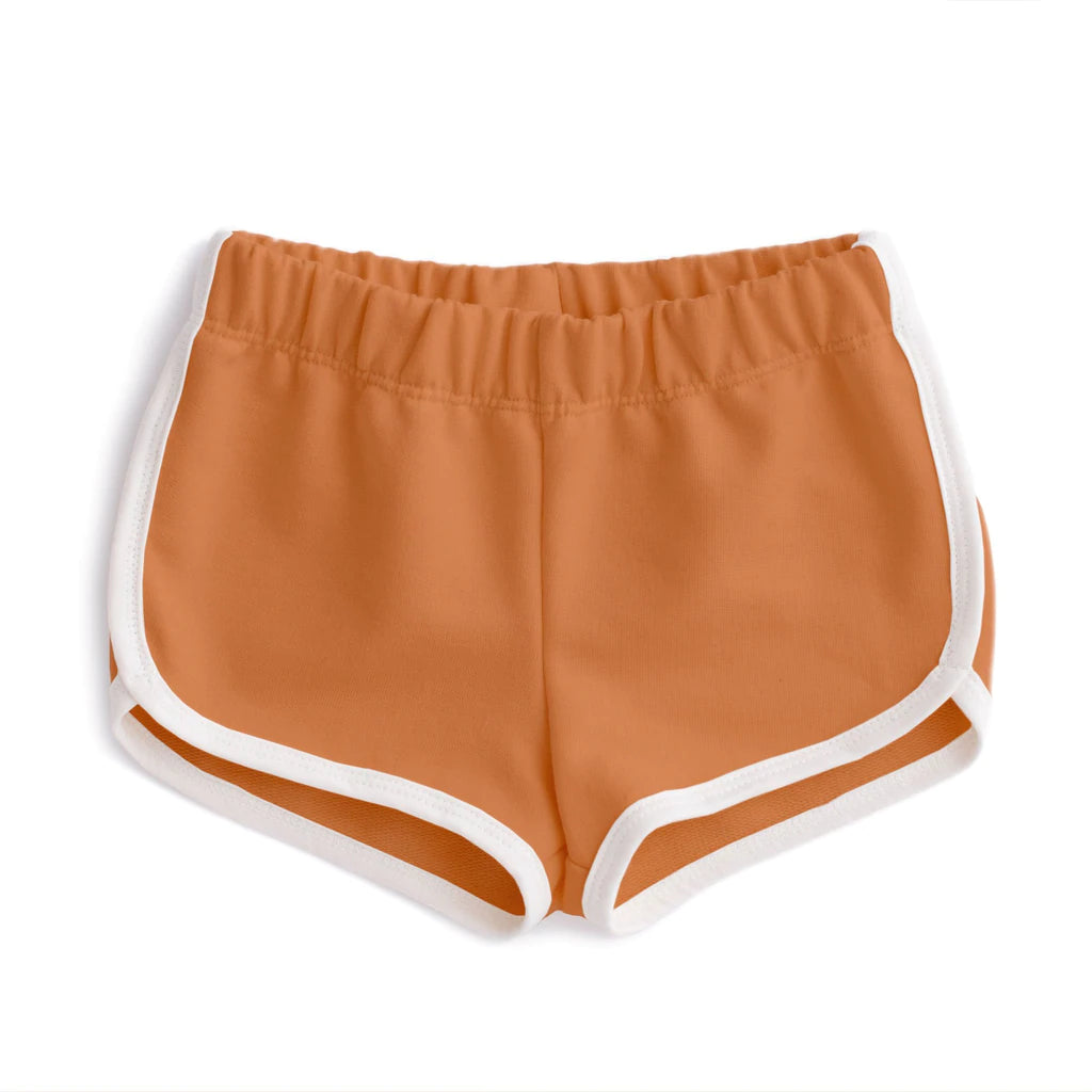 Winter Water Factory French Terry Shorts, Solid Vintage Orange