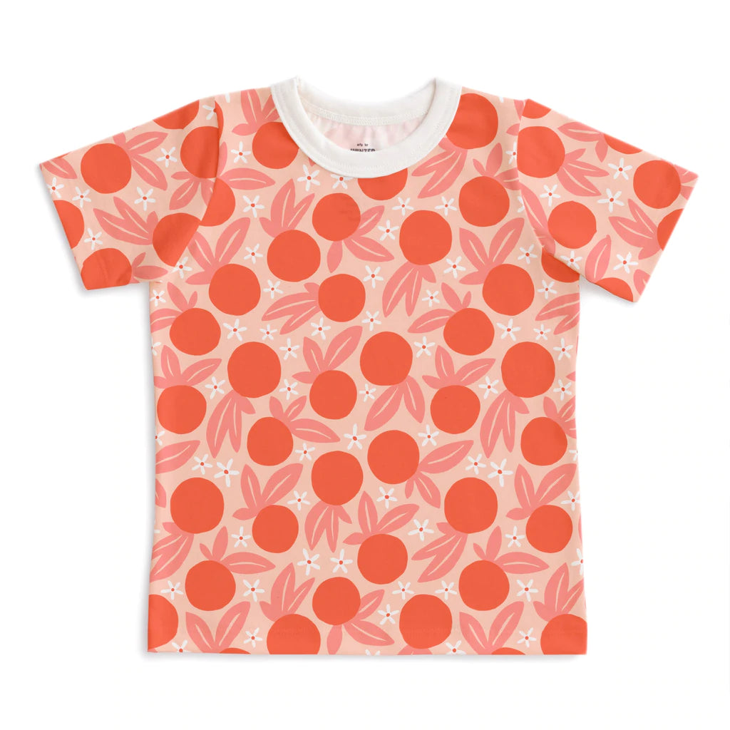 Winter Water Factory Short Sleeve Tee, Clementines Blush