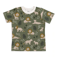 Thumbnail for Winter Water Factory Short Sleeve Tee, Lions Forest Green