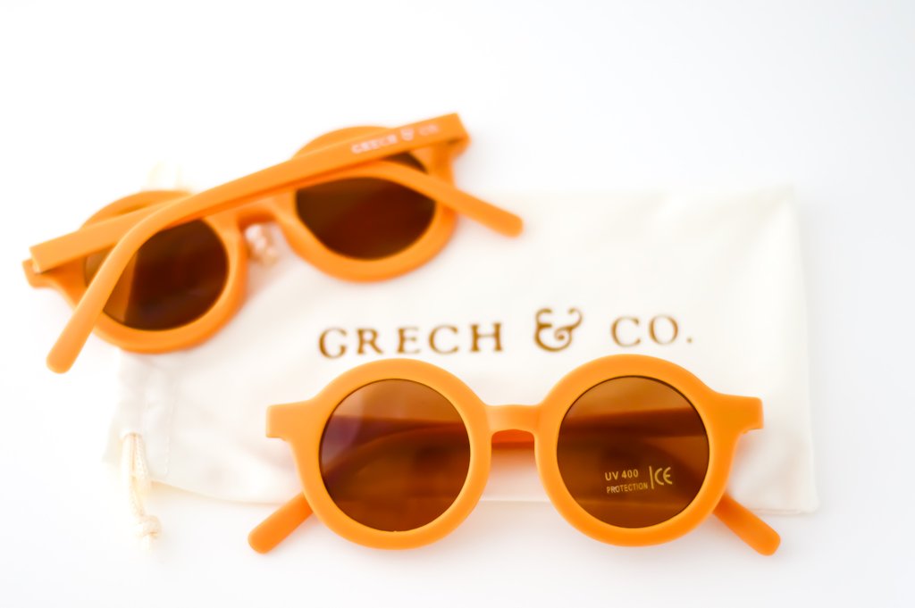 Grech & Co - Sonnenbrillen-Etui Checks Sunset & Orchard – KARAMELLO