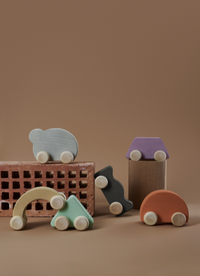 Thumbnail for Raduga Grez Wooden Toy Car, Coal