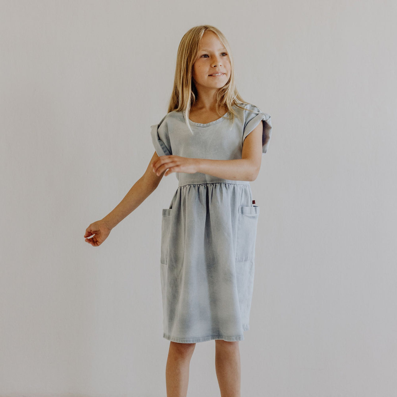 KidWild Organic Dress, Denim